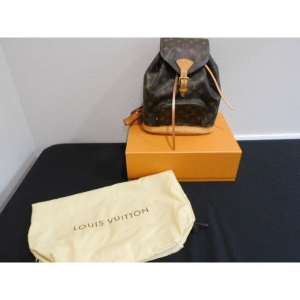 Louis Vuitton Backpack Montsouris Bag Monogram France MM Vintage - Picture 2 of 16
